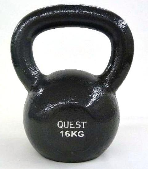 Quest Cast Iron Kettlebell - 16KG/35LB