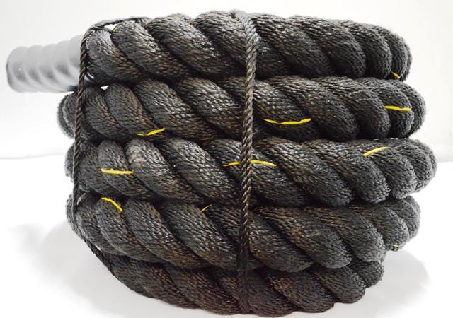 2.0 Inch Polyester Battle Rope - BLACK