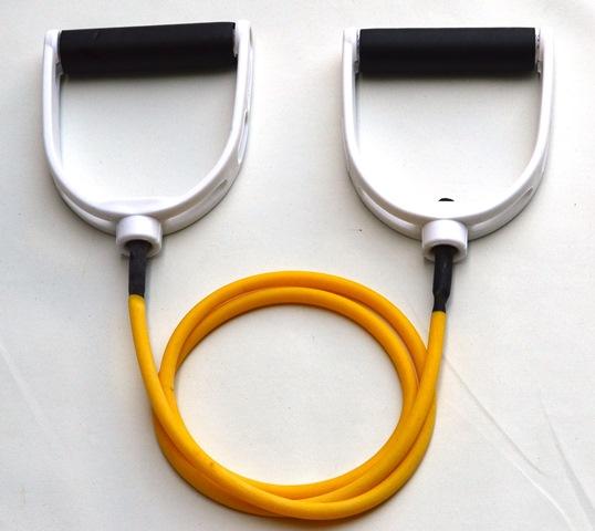 Resistance Tube Band with Handles - Extra Light (Yellow)