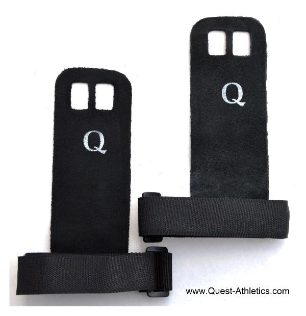 CrossFit Gymnastics Hand Grips Black (Pair) Quest Nutrition and