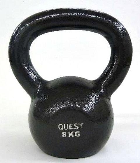 Quest Cast Iron Kettlebell - 8KG/18LB